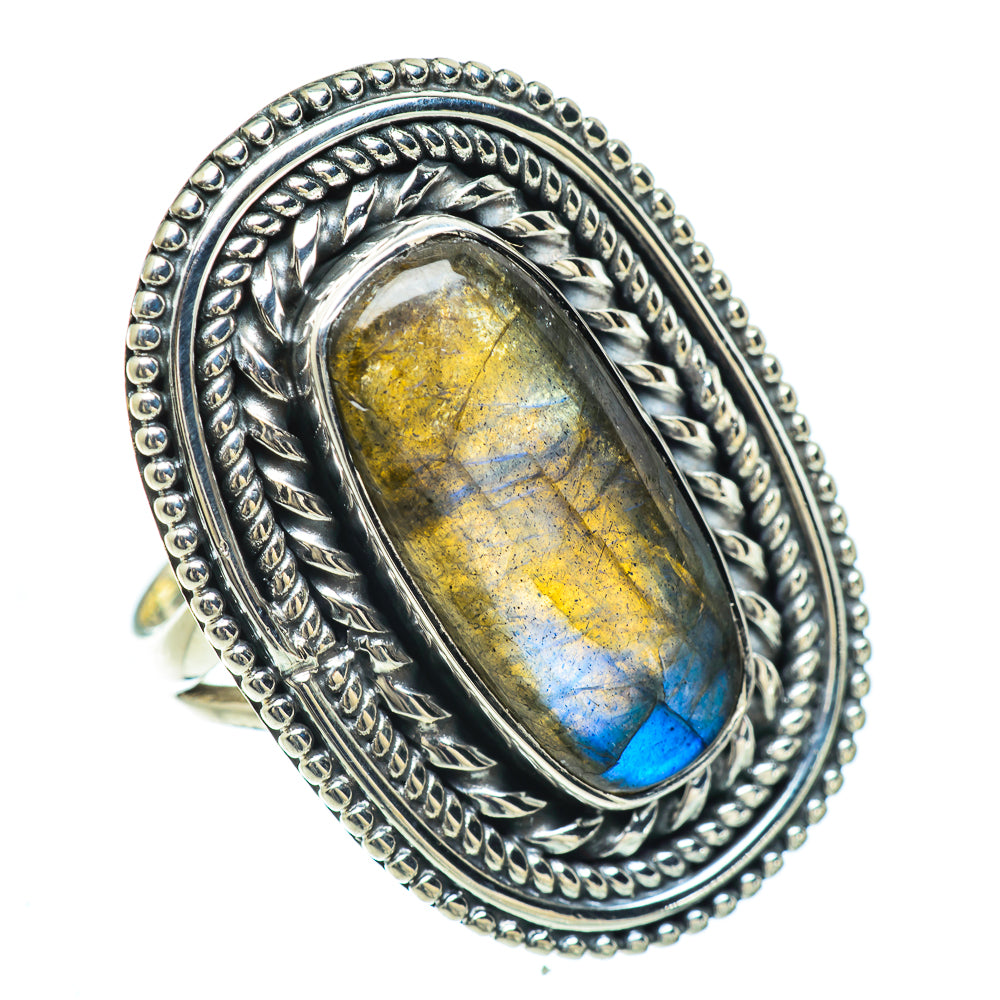 Labradorite Rings handcrafted by Ana Silver Co - RING57275