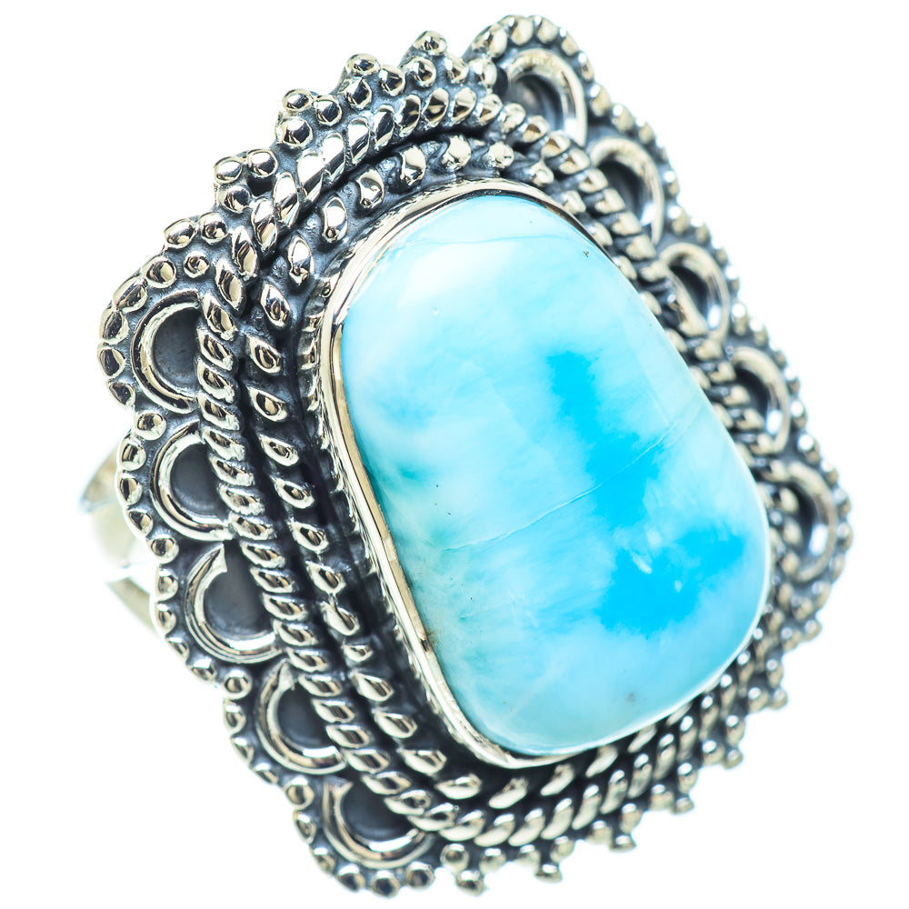 Larimar Rings handcrafted by Ana Silver Co - RING57277