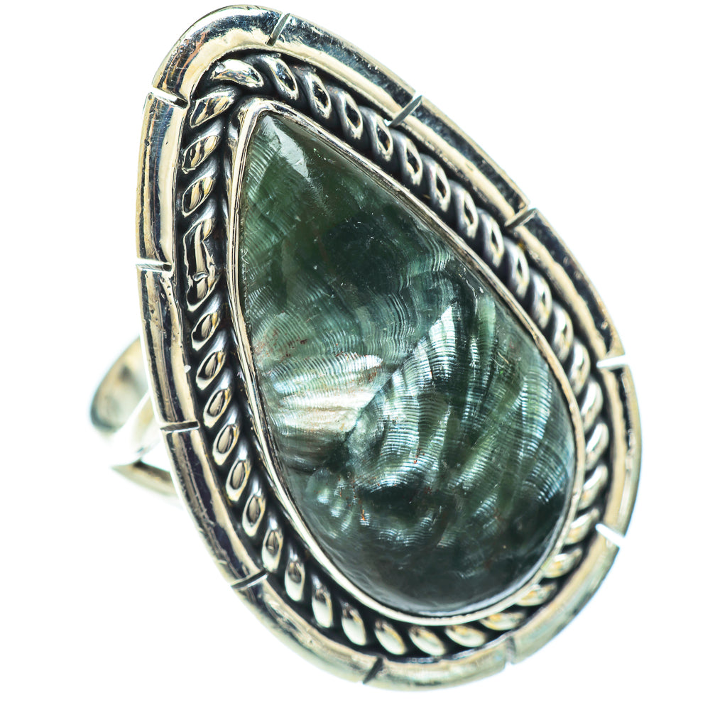 Seraphinite Rings handcrafted by Ana Silver Co - RING57281