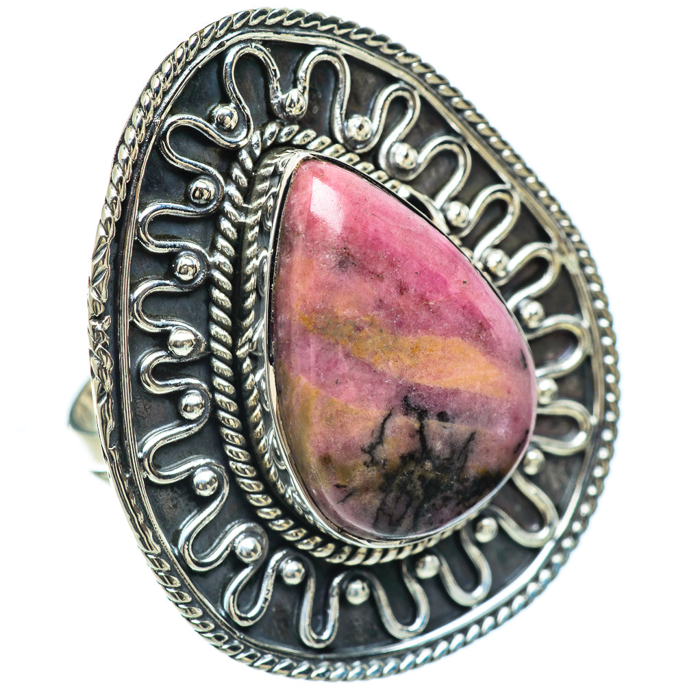 Rhodonite Rings handcrafted by Ana Silver Co - RING57293
