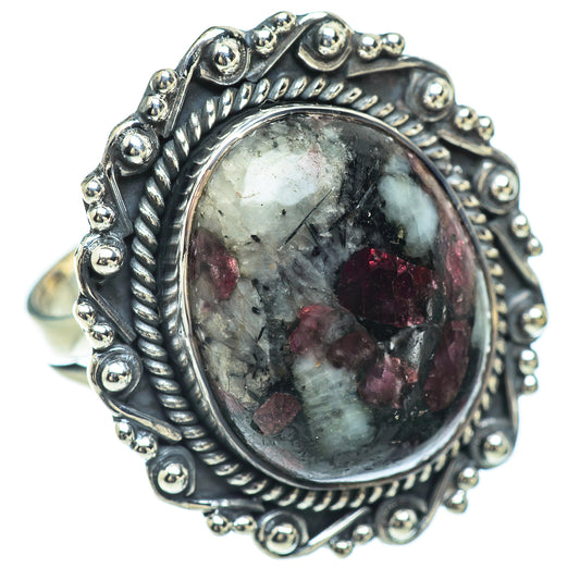 Russian Eudialyte Rings handcrafted by Ana Silver Co - RING57296