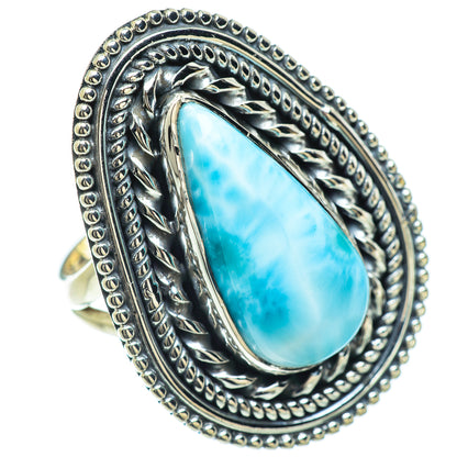 Larimar Rings handcrafted by Ana Silver Co - RING57306