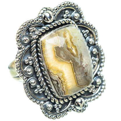 Laguna Lace Agate Rings handcrafted by Ana Silver Co - RING57317 - Photo 2