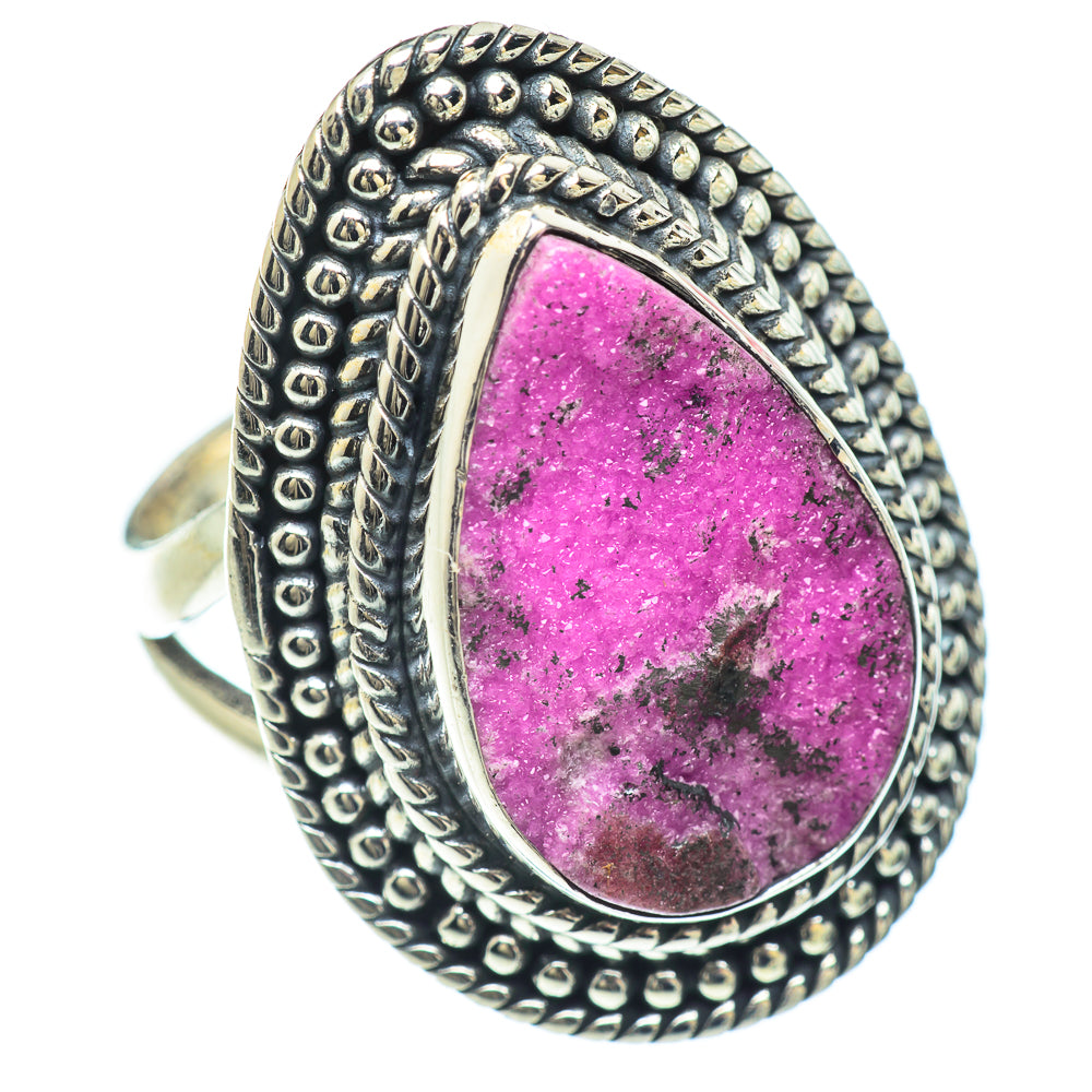 Cobalto Calcite Druzy Rings handcrafted by Ana Silver Co - RING57325