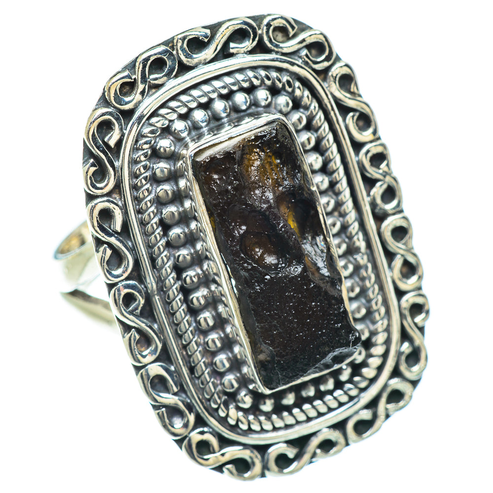 Tektite Rings handcrafted by Ana Silver Co - RING57329