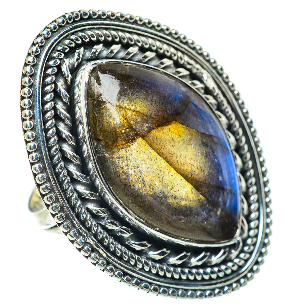 Labradorite Rings handcrafted by Ana Silver Co - RING57336