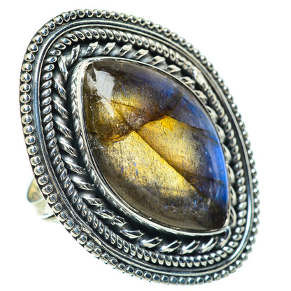 Labradorite Rings handcrafted by Ana Silver Co - RING57336