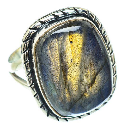 Labradorite Rings handcrafted by Ana Silver Co - RING57341