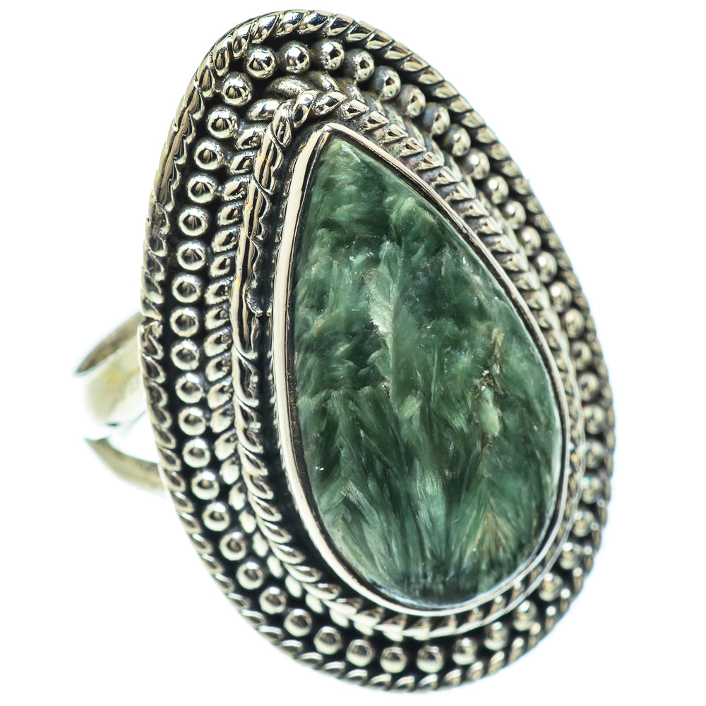 Seraphinite Rings handcrafted by Ana Silver Co - RING57345