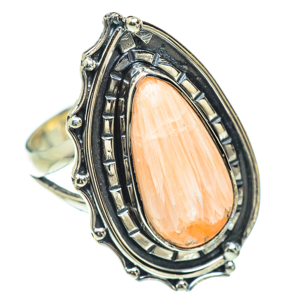 Scolecite Rings handcrafted by Ana Silver Co - RING57356