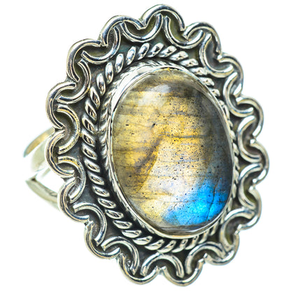 Labradorite Rings handcrafted by Ana Silver Co - RING57365