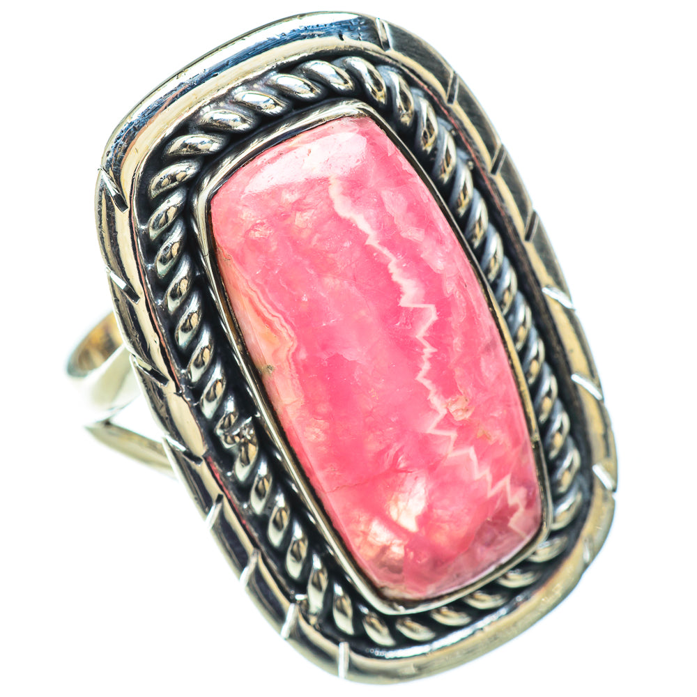 Rhodochrosite Rings handcrafted by Ana Silver Co - RING57380