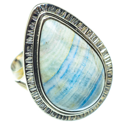 Blue Scheelite Rings handcrafted by Ana Silver Co - RING57395