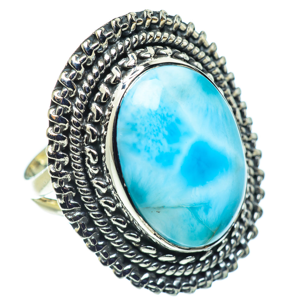 Larimar Rings handcrafted by Ana Silver Co - RING57399