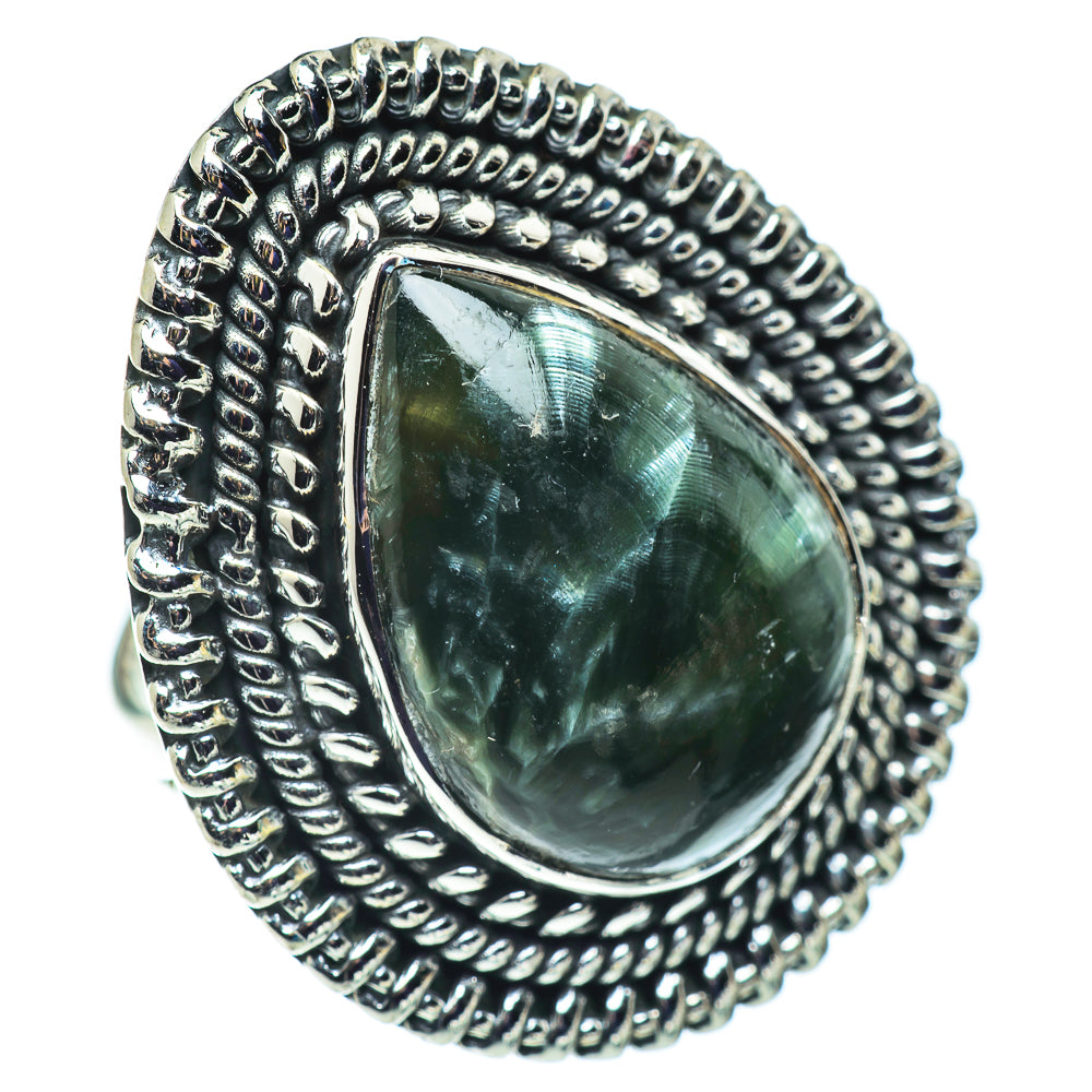 Seraphinite Rings handcrafted by Ana Silver Co - RING57404