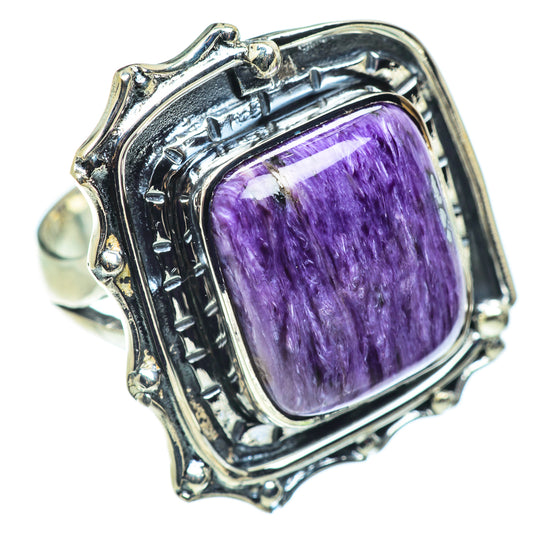 Charoite Rings handcrafted by Ana Silver Co - RING57412
