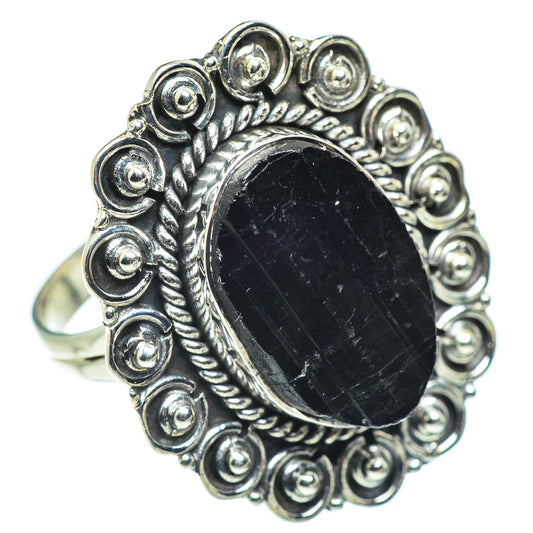 Black Tourmaline Rings handcrafted by Ana Silver Co - RING57415
