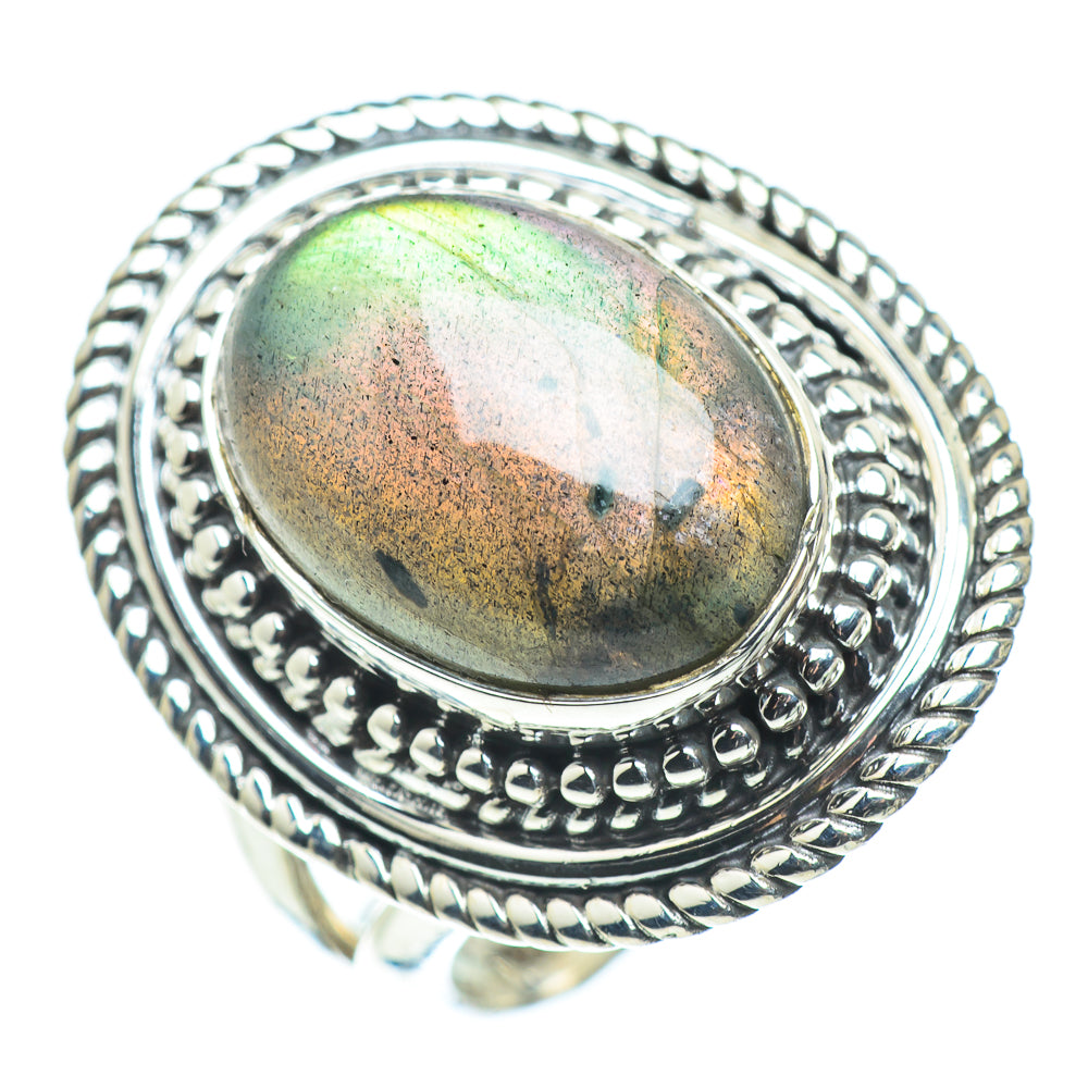 Labradorite Rings handcrafted by Ana Silver Co - RING57436