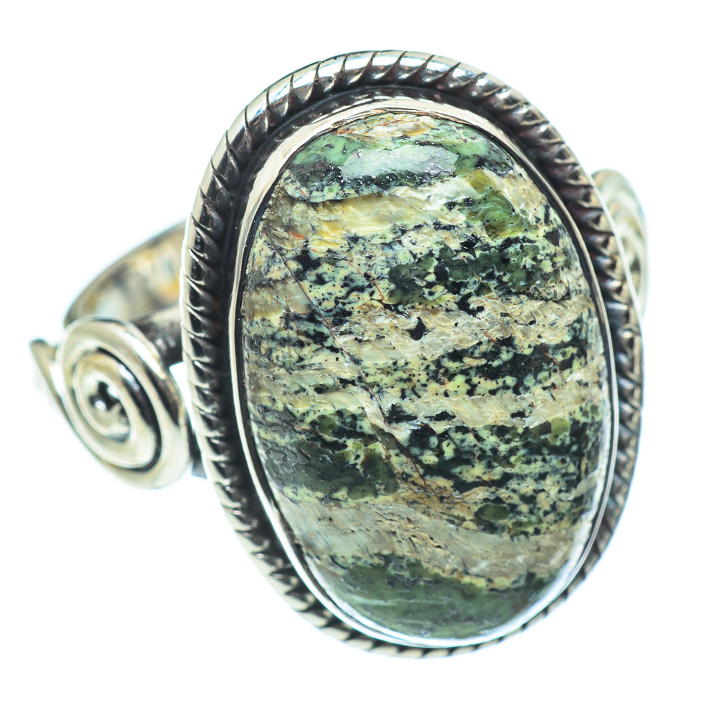 Lizard Jasper Rings handcrafted by Ana Silver Co - RING57437