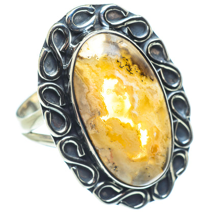 Plume Agate Rings handcrafted by Ana Silver Co - RING57439