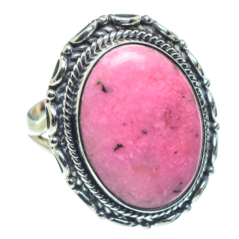 Rhodonite Rings handcrafted by Ana Silver Co - RING57443