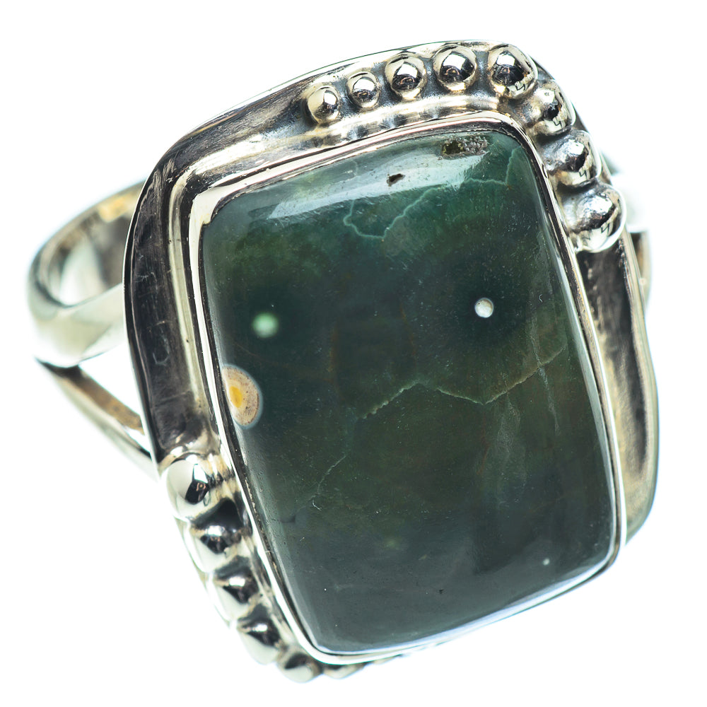 Ocean Jasper Rings handcrafted by Ana Silver Co - RING57482