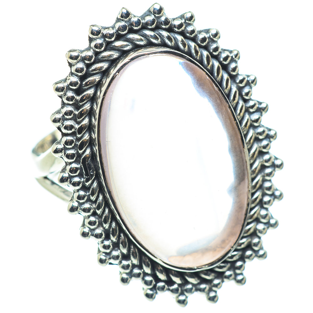 Rose Quartz Rings handcrafted by Ana Silver Co - RING57490