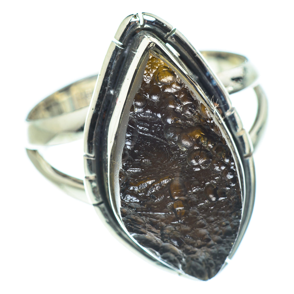 Tektite Rings handcrafted by Ana Silver Co - RING57495