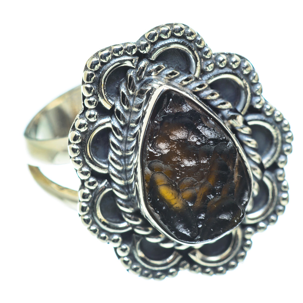 Tektite Rings handcrafted by Ana Silver Co - RING57496