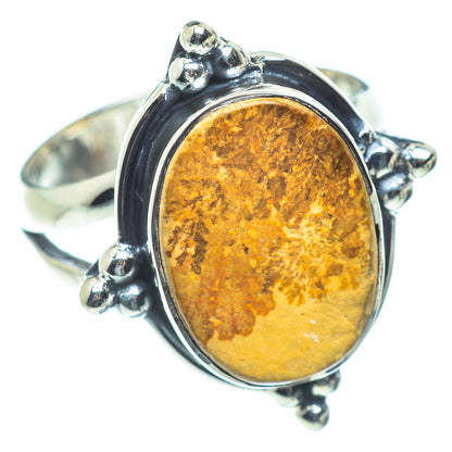 Germany Psilomelane Dendrite Rings handcrafted by Ana Silver Co - RING57512