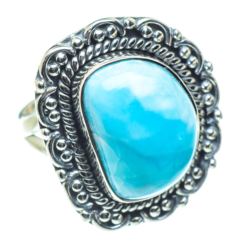 Larimar Rings handcrafted by Ana Silver Co - RING57524