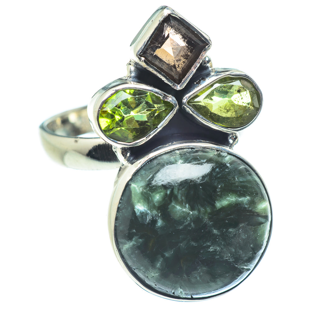 Seraphinite Rings handcrafted by Ana Silver Co - RING57529