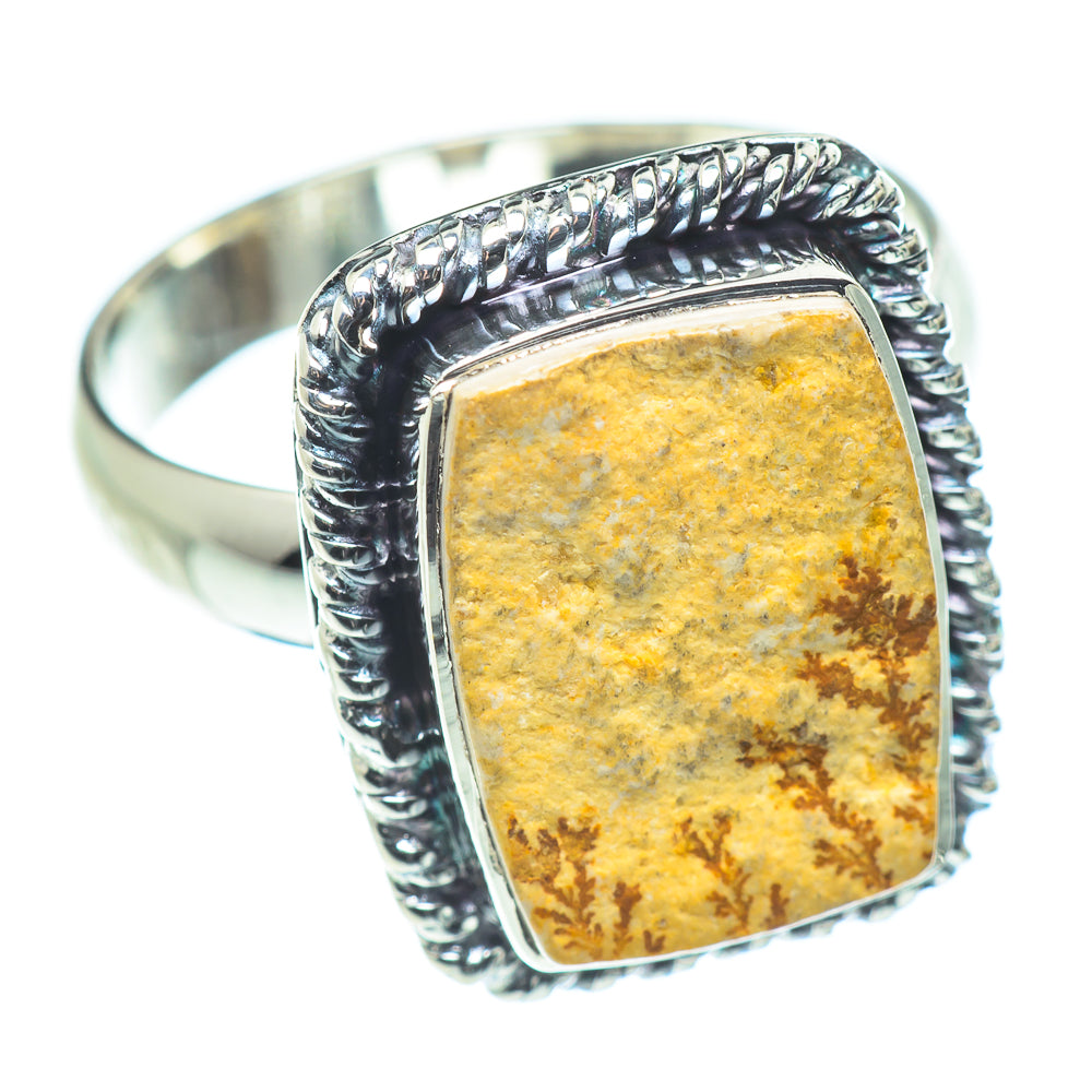 Germany Psilomelane Dendrite Rings handcrafted by Ana Silver Co - RING57531