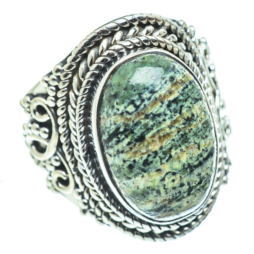 Lizard Jasper Rings handcrafted by Ana Silver Co - RING57556