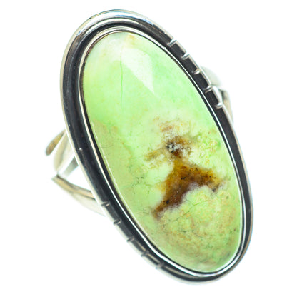 Lemon Chrysoprase Rings handcrafted by Ana Silver Co - RING57557