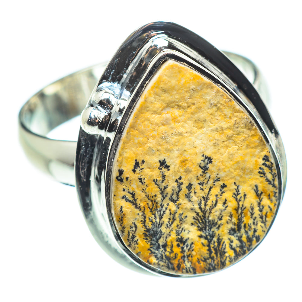 Germany Psilomelane Dendrite Rings handcrafted by Ana Silver Co - RING57559
