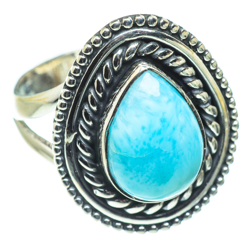 Larimar Rings handcrafted by Ana Silver Co - RING57569