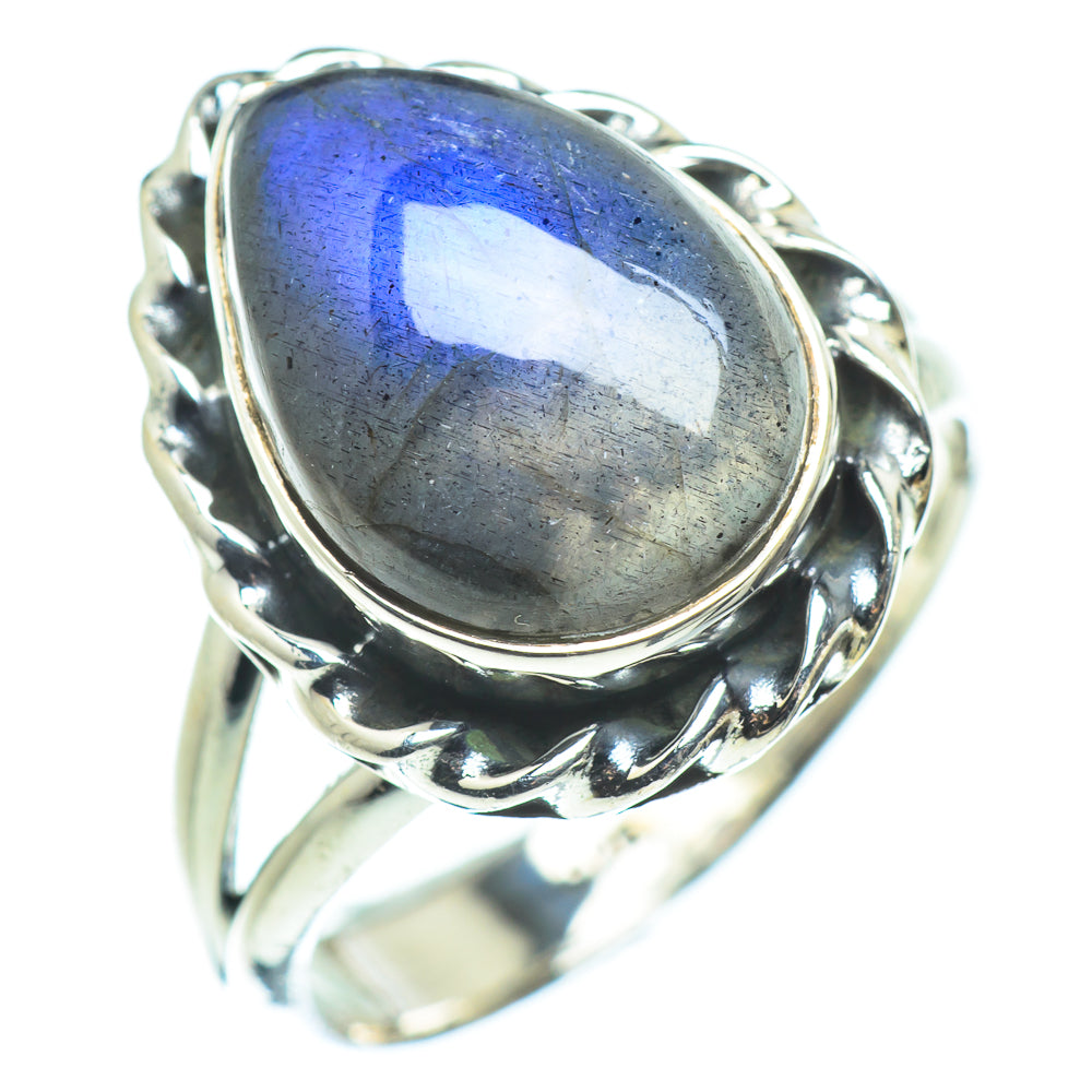 Labradorite Rings handcrafted by Ana Silver Co - RING57583