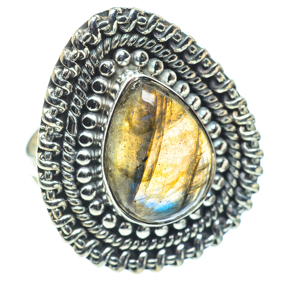 Labradorite Rings handcrafted by Ana Silver Co - RING57591 - Photo 2