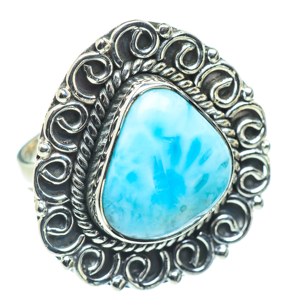 Larimar Rings handcrafted by Ana Silver Co - RING57592