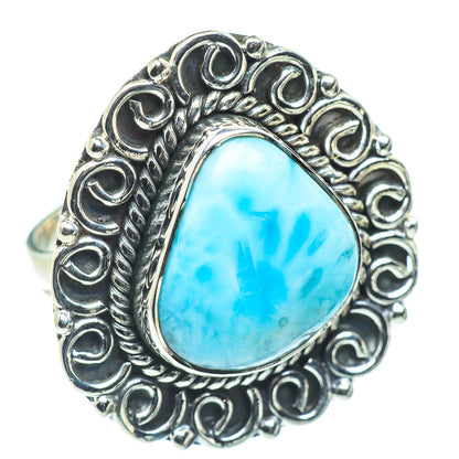 Larimar Rings handcrafted by Ana Silver Co - RING57592