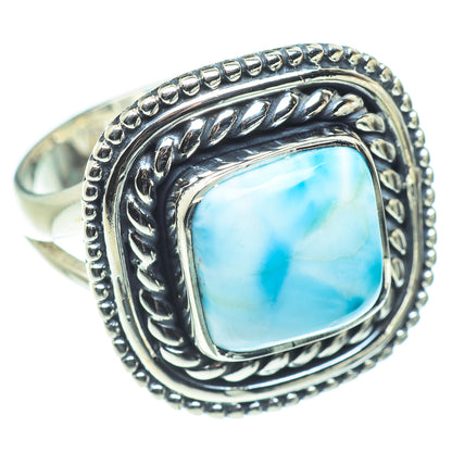Larimar Rings handcrafted by Ana Silver Co - RING57595