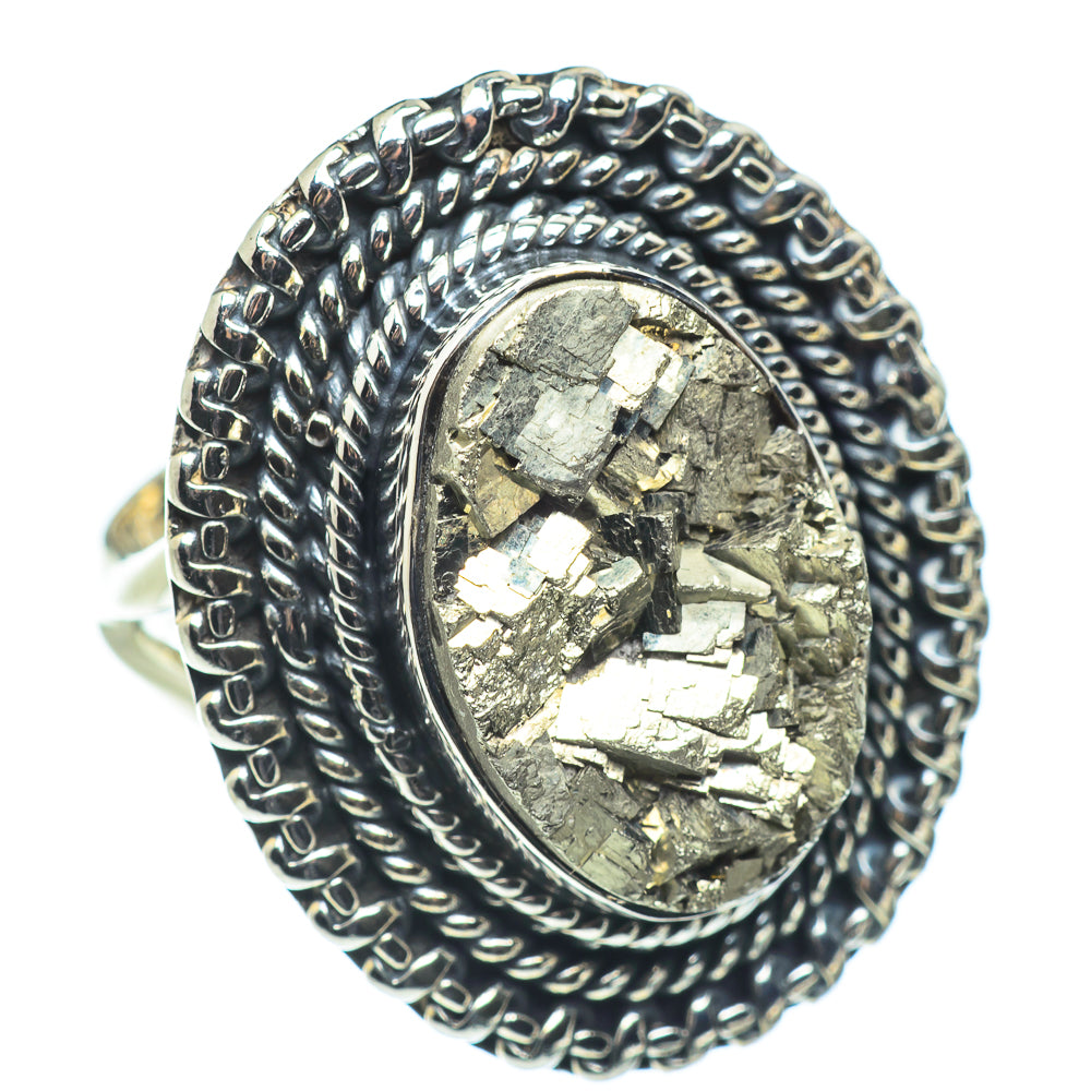 Pyrite Rings handcrafted by Ana Silver Co - RING57601