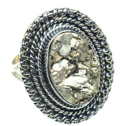 Pyrite Rings handcrafted by Ana Silver Co - RING57601