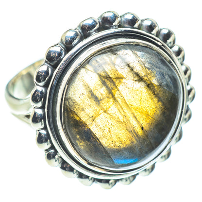 Labradorite Rings handcrafted by Ana Silver Co - RING57623