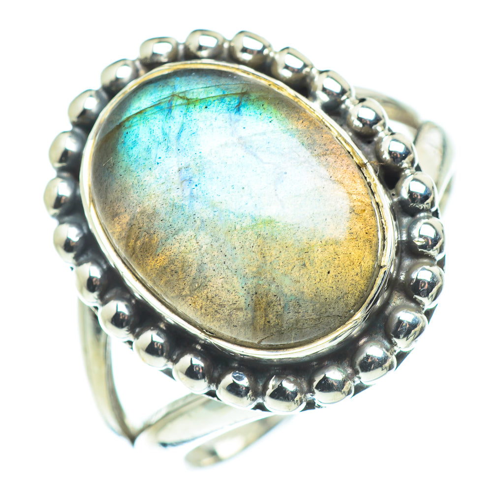 Labradorite Rings handcrafted by Ana Silver Co - RING57625