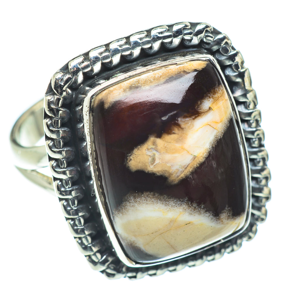 Peanut Wood Jasper Rings handcrafted by Ana Silver Co - RING57627