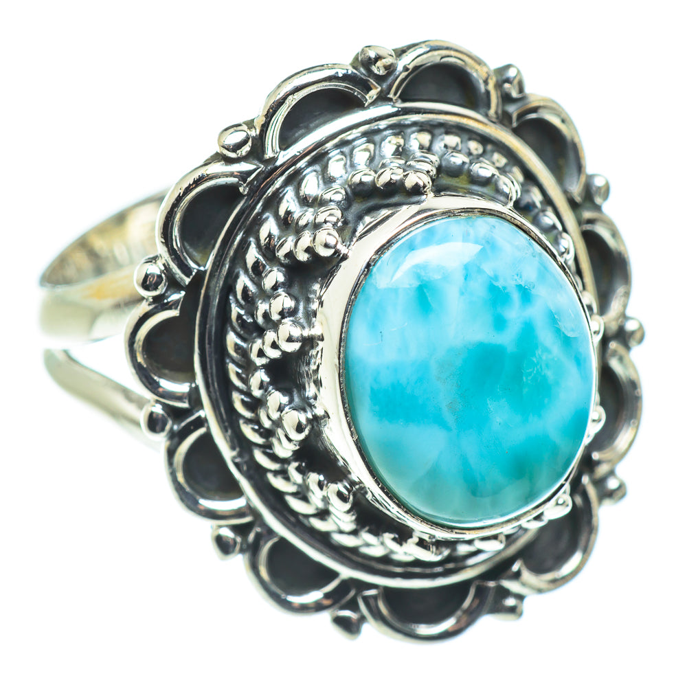 Larimar Rings handcrafted by Ana Silver Co - RING57637
