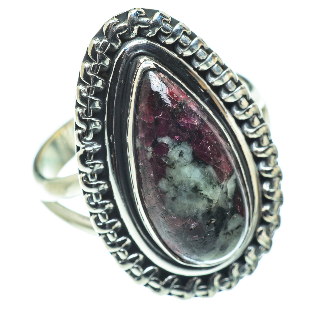 Russian Eudialyte Rings handcrafted by Ana Silver Co - RING57644