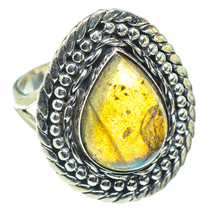 Labradorite Rings handcrafted by Ana Silver Co - RING57661